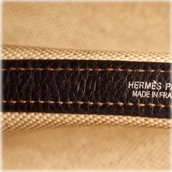 Hermès Vintage - Garden Party PM - Dark Brown Beige - Leather Handbag - Avvenice