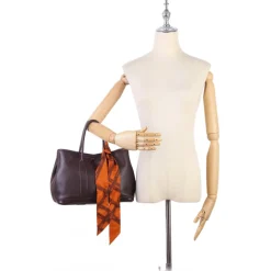 Hermès Vintage - Garden Party PM - Dark Brown - Leather Handbag - Avvenice