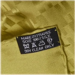 Hermès Vintage - H Logo Silk Scarf - Green - Silk Foulard - Luxury High Quality - Avvenice