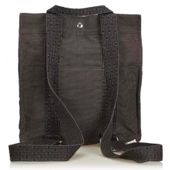 Hermès Vintage - Herline Canvas Backpack PM - Grey Dark Grey - Canvas Backpack - Luxury High Quality - Avvenice