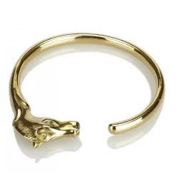 Hermès Vintage - Horse Head Bangle - Gold - Gold Bracelet - Luxury High Quality - Avvenice