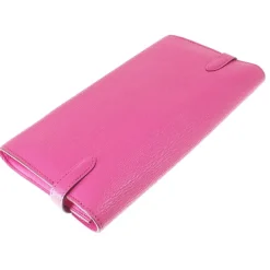Hermès Vintage - Kelly Chevre Long Wallet - Pink - Leather Wallet - Avvenice