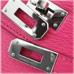 Hermès Vintage - Kelly Chevre Long Wallet - Pink - Leather Wallet - Avvenice