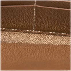 Hermès Vintage - Kelly Chevre Long Wallet - Brown Beige - Leather Wallet - Avvenice