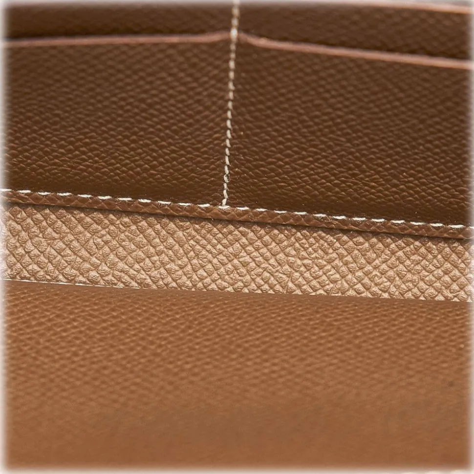Hermès Vintage - Kelly Chevre Long Wallet - Brown Beige - Leather Wallet - Avvenice