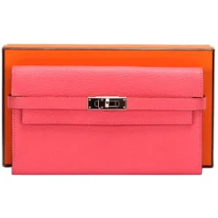 Hermès Vintage - Kelly Leather Wallet - Pink - Leather Wallet - Avvenice
