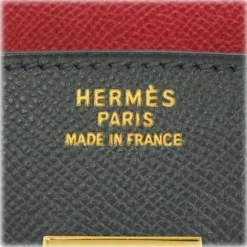 Hermès Vintage - Kushbel Birkin 35 - Dark Gray Red - Leather Handbag - Avvenice