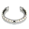 Hermès Vintage - Kyoto Tresse Cuff - Silver - Metal Bracelet - Luxury High Quality - Avvenice