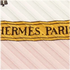 Hermès Vintage - La Promenade De Longchamps Silk Scarf - Pink Multi - Silk Foulard - Luxury High Quality - Avvenice