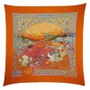 Hermès Vintage - Le Fleuve Sacre Silk Scarf - Orange Multi - Silk Foulard - Luxury High Quality - Avvenice