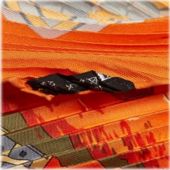 Hermès Vintage - Le Fleuve Sacre Silk Scarf - Orange Multi - Silk Foulard - Luxury High Quality - Avvenice