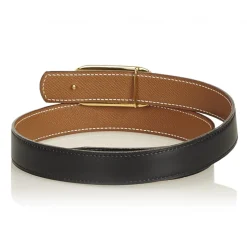 Hermès Vintage - Leather Belt - Black Gold - Leather Belt - Luxury High Quality - Avvenice