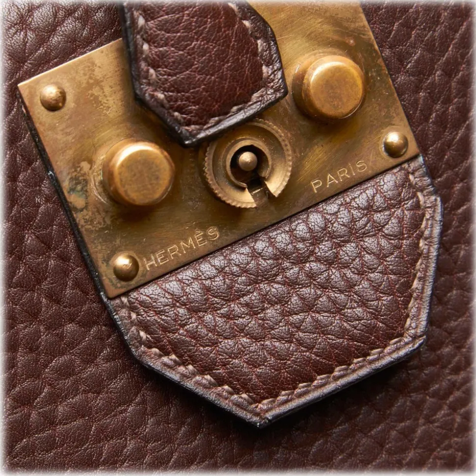 Hermès Vintage - Leather Boston Bag - Brown - Leather Handbag - Luxury High Quality - Avvenice