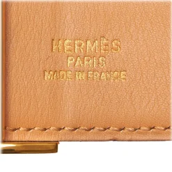 Hermès Vintage - Leather Clou De Selle Belt - Black Gold - Leather Belt - Luxury High Quality - Avvenice