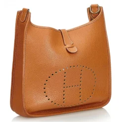 Hermès Vintage - Leather Evelyne I GM Bag - Brown - Leather Handbag - Luxury High Quality - Avvenice