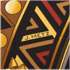 Hermès Vintage - Lor Des Chefs Silk Scarf - Black Multi - Silk Foulard - Luxury High Quality - Avvenice