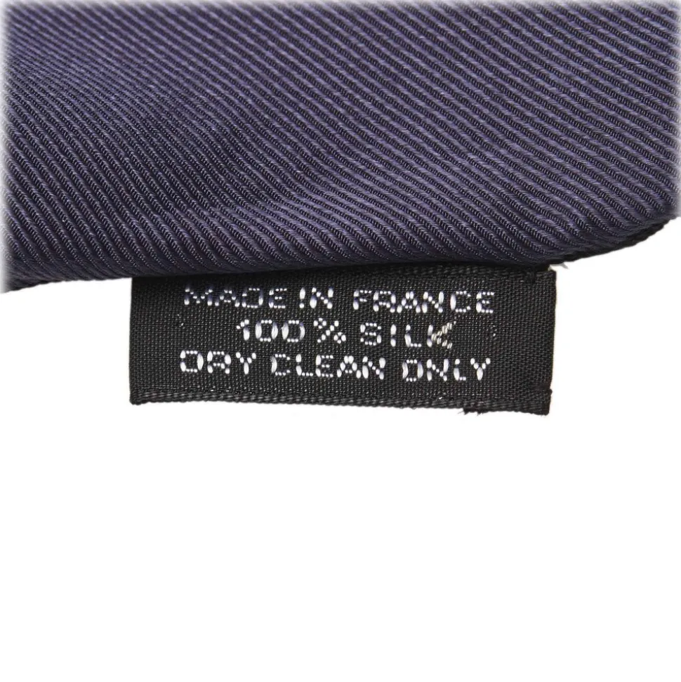 Hermès Vintage - Los Angeles Silk Scarf - Blue Navy - Silk Foulard - Luxury High Quality - Avvenice