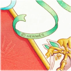 Hermès Vintage - Luna Park Silk Scarf - Red Multi - Silk Foulard - Luxury High Quality - Avvenice