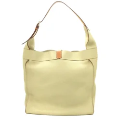 Hermès Vintage - Marwari GM - Brown Beige - Canvas Handbag - Avvenice