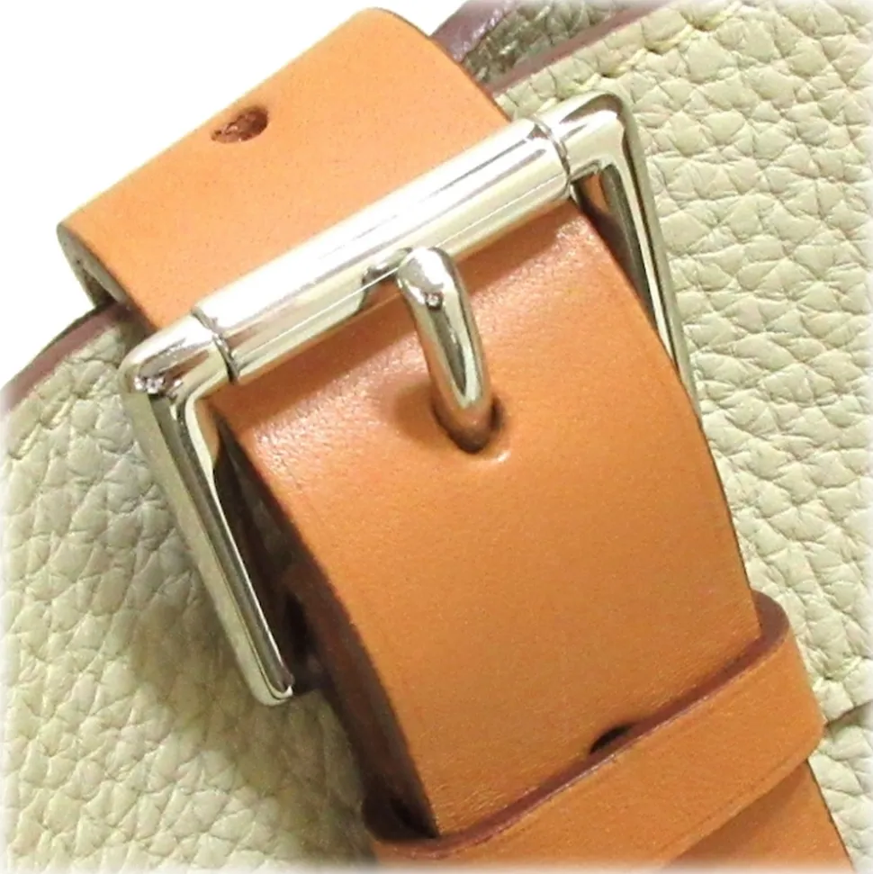 Hermès Vintage - Marwari GM - Brown Beige - Canvas Handbag - Avvenice