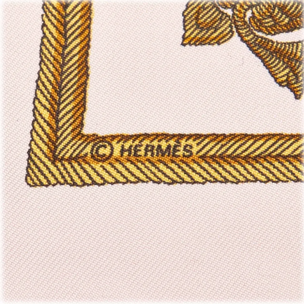 Hermès Vintage - Nec Mergitur Silk Scarf - White Multi - Silk Foulard - Luxury High Quality - Avvenice