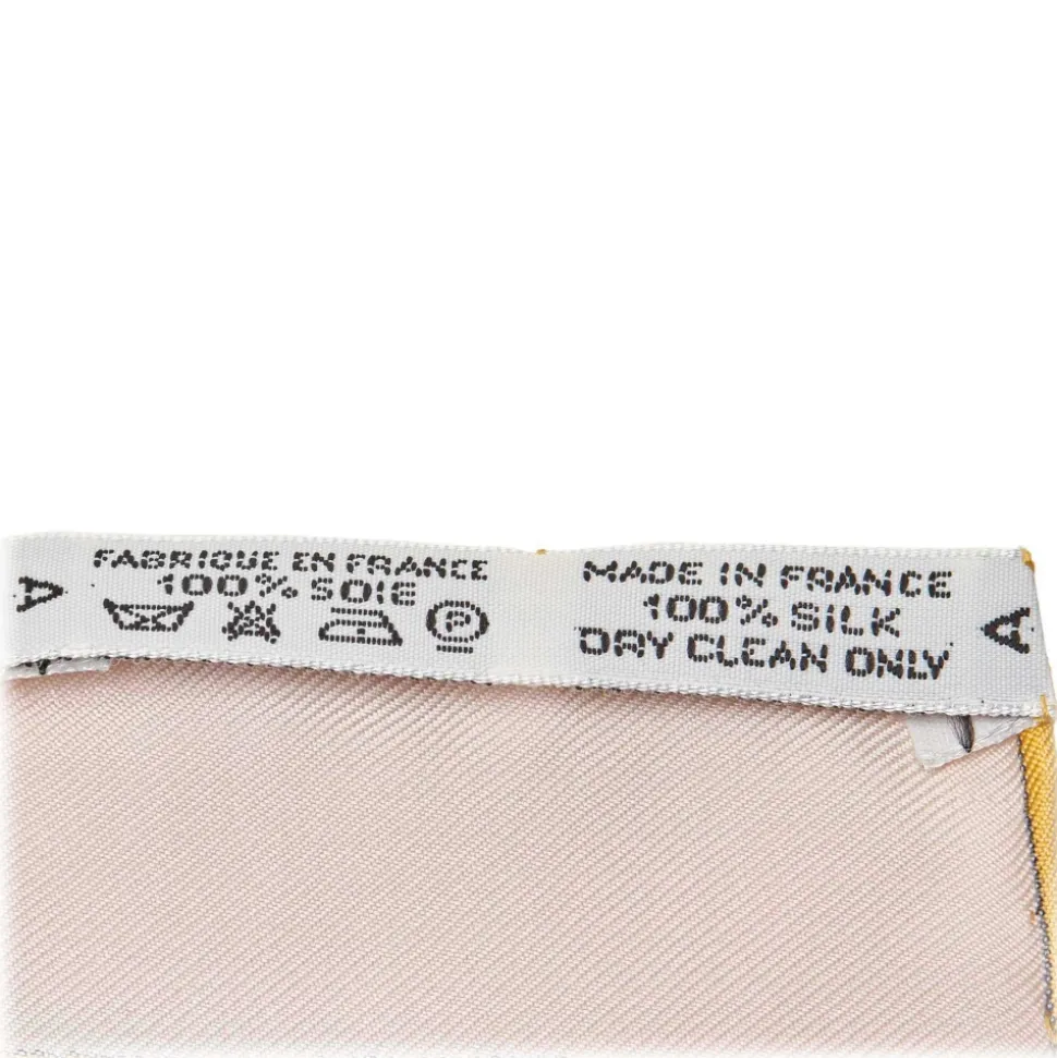 Hermès Vintage - Nec Mergitur Silk Scarf - White Multi - Silk Foulard - Luxury High Quality - Avvenice