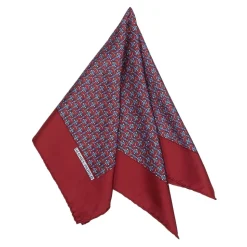 Hermès Vintage - Printed Silk Scarf - Red Bordeaux - Silk Foulard - Luxury High Quality - Avvenice