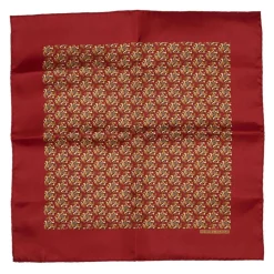 Hermès Vintage - Printed Silk Scarf - Red Bordeaux Multi - Silk Foulard - Luxury High Quality - Avvenice