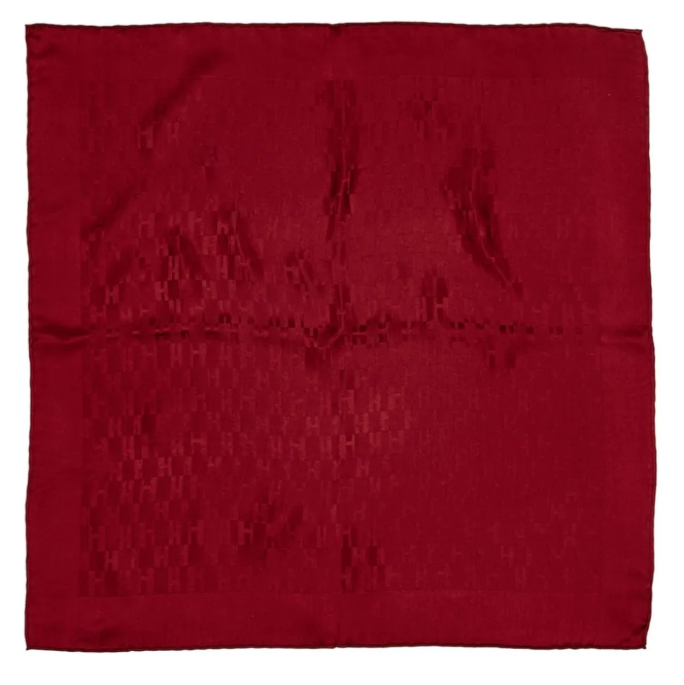 Hermès Vintage - Printed Silk Handkerchief Scarf - Red - Silk Foulard - Luxury High Quality - Avvenice