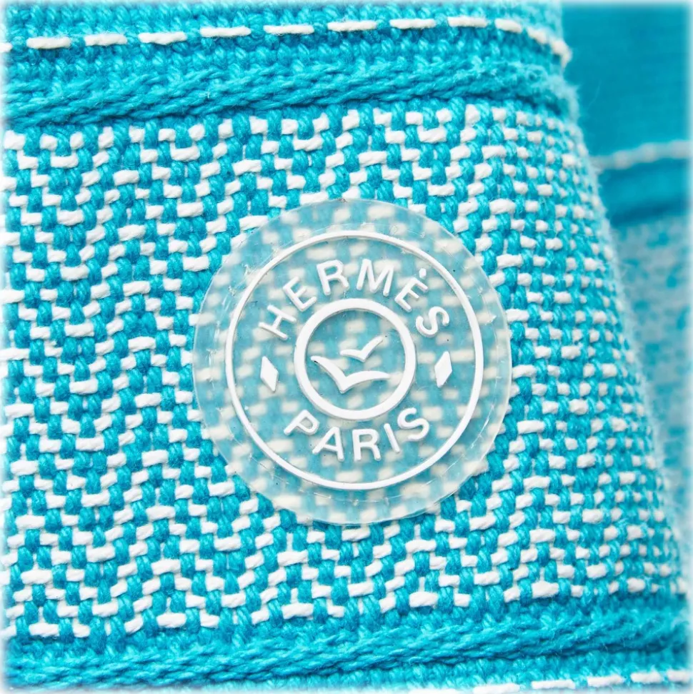 Hermès Vintage - Sac Marine GM Bag - Blue Light Blue - Canvas Handbag - Luxury High Quality - Avvenice