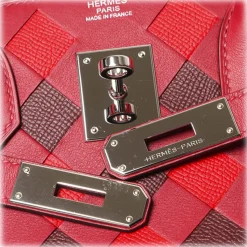 Hermès Vintage - Swift Birkin Tressage 30 - Red - Leather Handbag - Avvenice