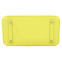 Hermès Vintage - Swift Birkin 25 - Yellow - Leather Handbag - Avvenice