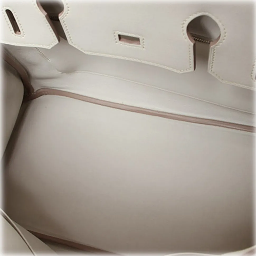 Hermès Vintage - Swift Birkin 30 - Light Gray - Leather Handbag - Avvenice