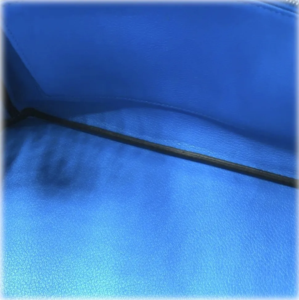 Hermès Vintage - Taurillon Clemence Birkin 30 - Blue - Leather Handbag - Avvenice