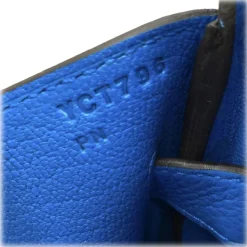 Hermès Vintage - Taurillon Clemence Birkin 30 - Blue - Leather Handbag - Avvenice