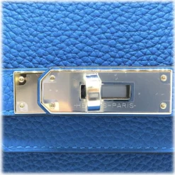 Hermès Vintage - Taurillon Clemence Birkin 30 - Blue - Leather Handbag - Avvenice