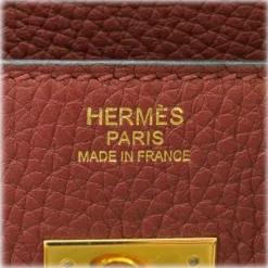 Hermès Vintage - Taurillon Clemence Birkin 30 - Red Burgundy - Leather Handbag - Avvenice