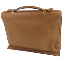 Hermès Vintage - Taurillon Sac a Depeches 27 - Brown - Leather Briefcase - Avvenice