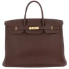 Hermès Vintage - Taurillon Clemence Birkin 40 - Brown - Leather Handbag - Avvenice