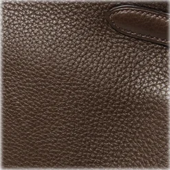 Hermès Vintage - Taurillon Clemence Kelly Retourne 32 - Dark Brown - Leather Handbag - Avvenice