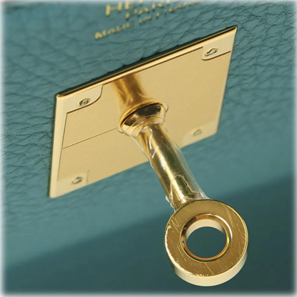 Hermès Vintage - Taurillon Clemence Birkin 30 - Blue - Leather Handbag - Avvenice