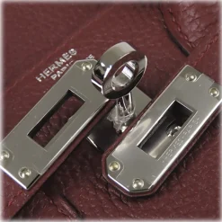 Hermès Vintage - Togo Birkin 25 - Red Burgundy - Leather Handbag - Avvenice