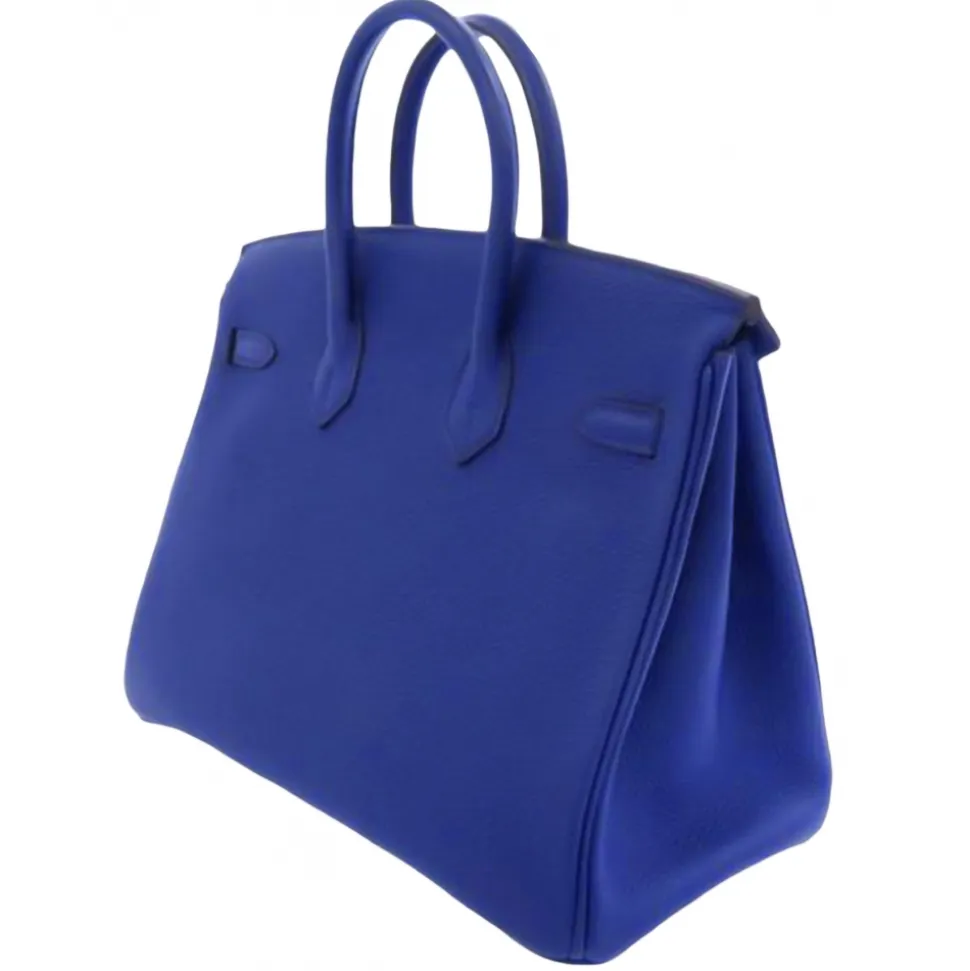 Hermès Vintage - Togo Birkin 25 - Blue - Leather Handbag - Avvenice