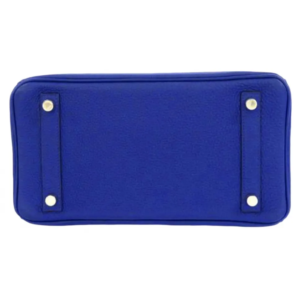 Hermès Vintage - Togo Birkin 25 - Blue - Leather Handbag - Avvenice