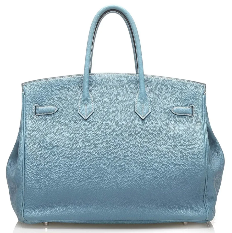 Hermès Vintage - Togo Birkin 35 Bag - Blue - Leather and Calf Handbag - Luxury High Quality - Avvenice