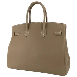 Hermès Vintage - Togo Birkin 35 - Brown Taupe - Leather Handbag - Avvenice