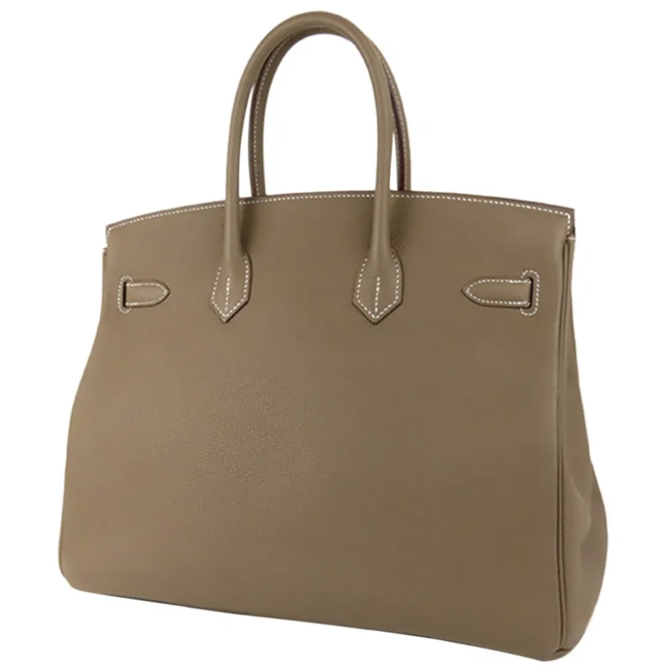Hermès Vintage - Togo Birkin 35 - Brown Taupe - Leather Handbag - Avvenice