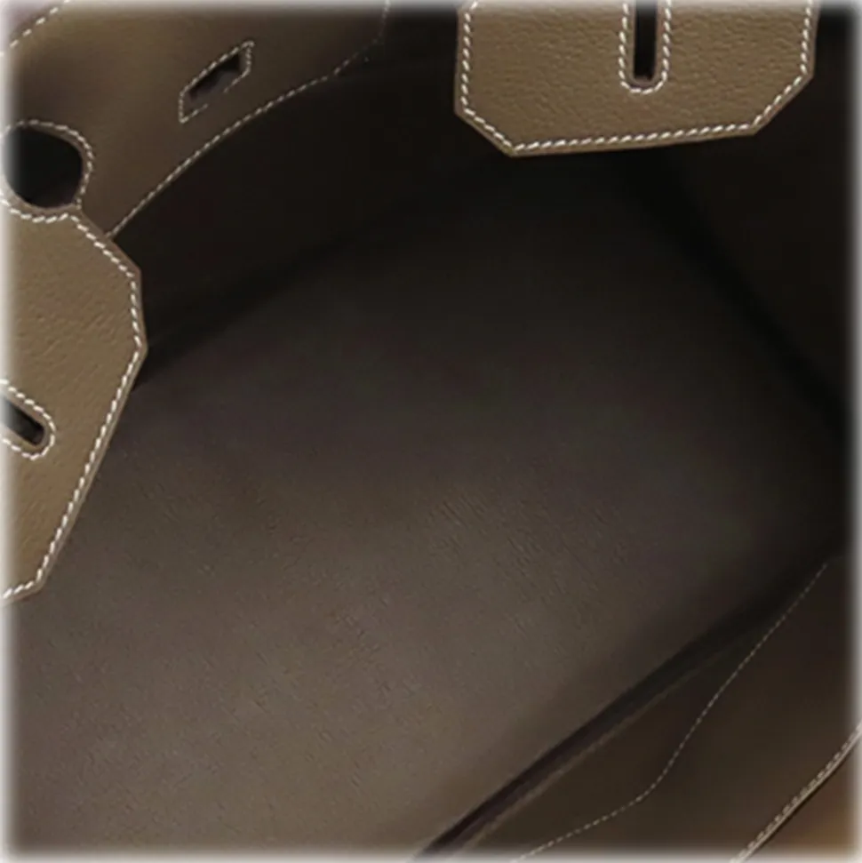 Hermès Vintage - Togo Birkin 35 - Brown Taupe - Leather Handbag - Avvenice