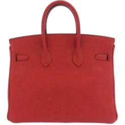 Hermès Vintage - Togo Birkin 25 - Red - Leather Handbag - Avvenice