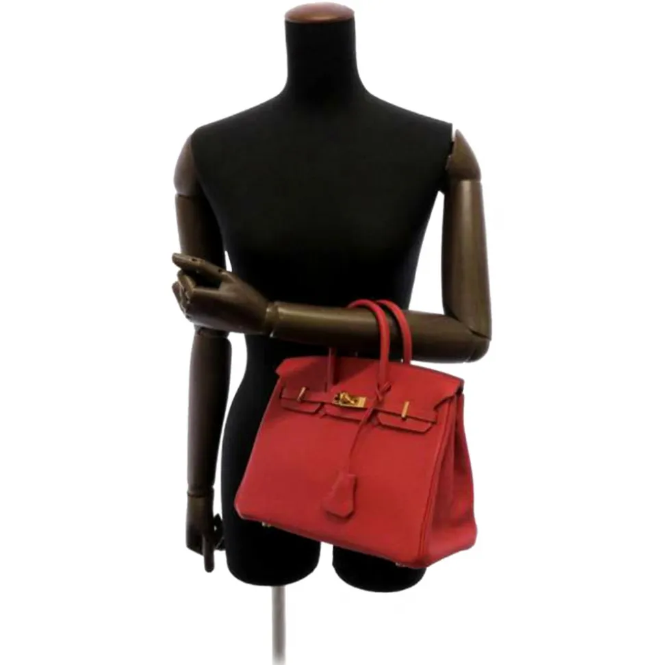 Hermès Vintage - Togo Birkin 25 - Red - Leather Handbag - Avvenice